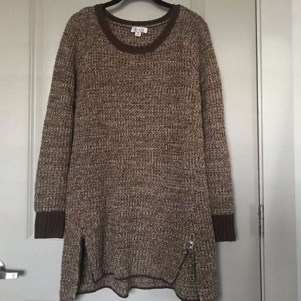 Oversized Denim & Co Long Sweater